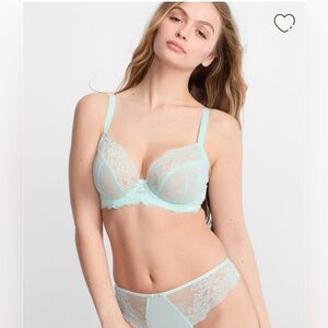 Ana Side Support Plunge Bra - Mint Green